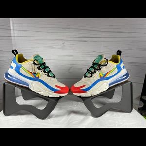Air Max 270 React Pale Ivory Menta Chrome Yellow